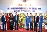 LÃNH ĐẠO HIỆP HỘI DỰ, CHÚC MỪNG ĐẠI HỘI HIỆP HỘI DNNVV TỈNH BẮC NINH LẦN THỨ IV