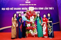 LÃNH ĐẠO HỘI NỮ DOANH NHÂN ĐẤT TỔ THAM DỰ ĐẠI HỘI NỮ DOANH NHÂN TỈNH HÒA BÌNH